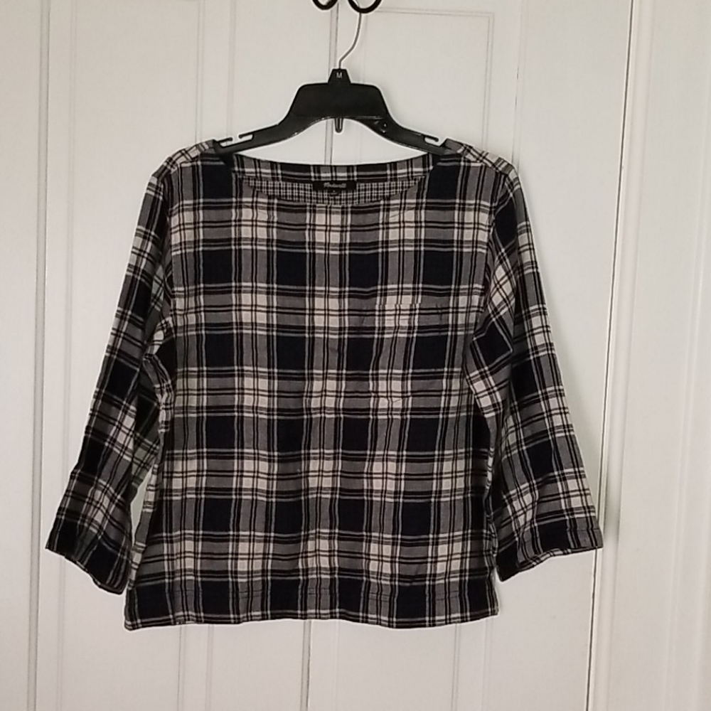 Madewell plaid top